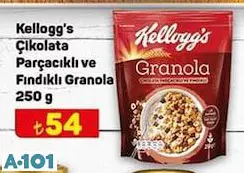 KELLOGG'S ÇİKOLATA PARÇACIKLI VE FINDIKLI GRANOLA 250 G